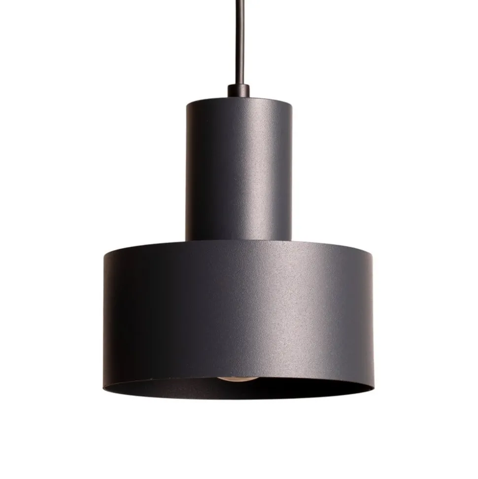 Hengelampe Rif 3, antrasitt, rund, 3 lyskilder, Ø 33 cm