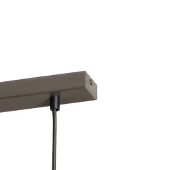 Hengelampe Rif 2, olivgrønn, 2 lyskilder, lineær, stål