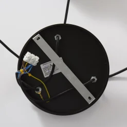 Hengelampe Rif, rund med 3 lyskilder, svart