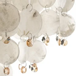 Hengelampe Ruben med skjerm av perlemorsskiver