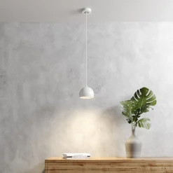 Hengelampe Sool, hvit, Ø 15 cm, metall