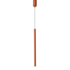 Hengelampe Sopel 1, teglrød, 1 lyskilde, stål, Ø 5 cm