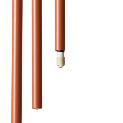 Hengelampe Sopel 3, teglrød, rund, 3 lyskilder, stål, G9