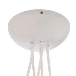 Hengelampe Spider i hvit, 5 lyskilder