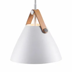 Hengelampe Strap, diameter 16,5 cm, hvit