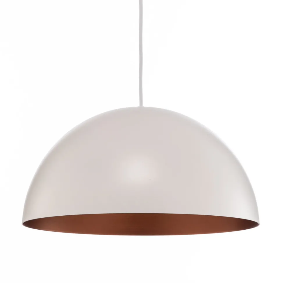 Hengelampe Studio Line 50996, hvit/kobber, Ø 35 cm