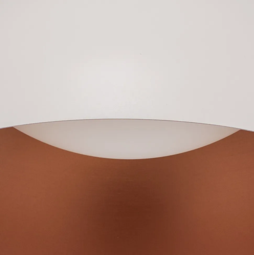 Hengelampe Studio Line 50996, hvit/kobber, Ø 35 cm