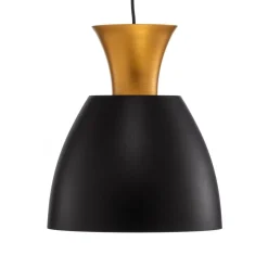 Hengelampe Studio Line 51229, svart/messing, Ø 20 cm