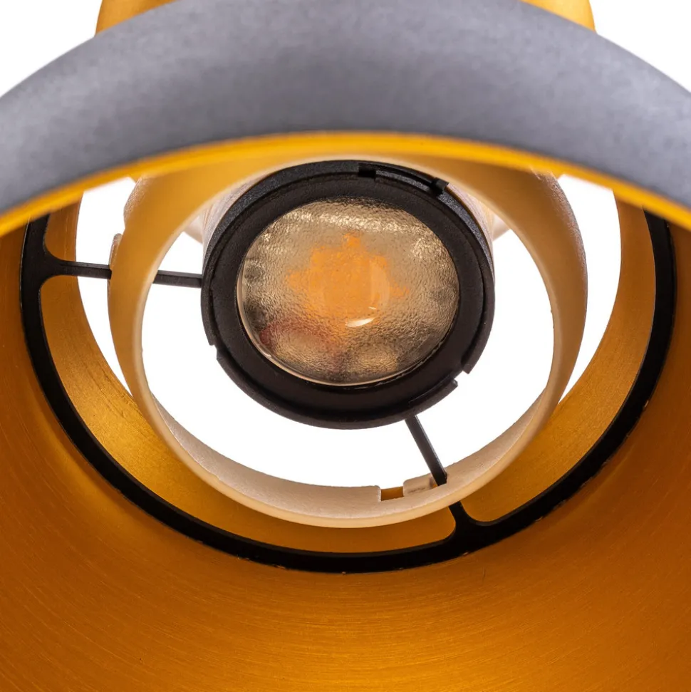 Hengelampe Studio Line 51229, svart/messing, Ø 20 cm