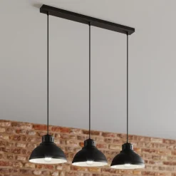 Hengelampe Sven, 3 lyskilder, svart