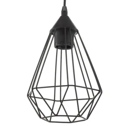 Hengelampe Tarbes, en lyskilde, 17,5 cm, svart