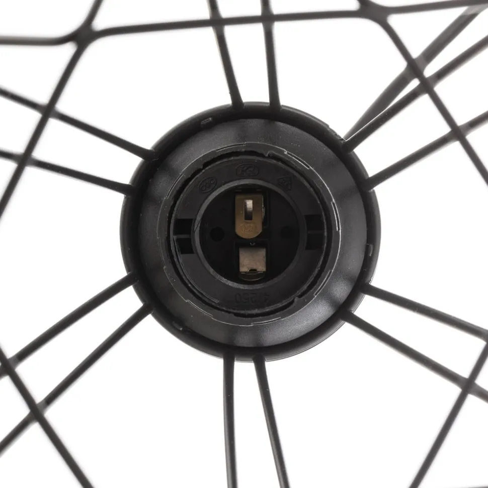 Hengelampe Tarbes, en lyskilde, 17,5 cm, svart