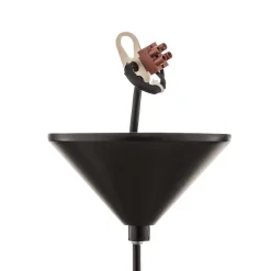 Hengelampe Tarbes, en lyskilde, 17,5 cm, svart