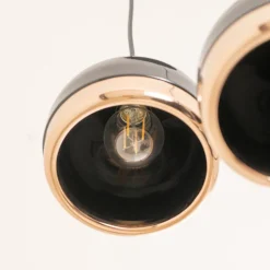 Hengelampe Yildo 6871 3 lyskilder rondel svart/kobber
