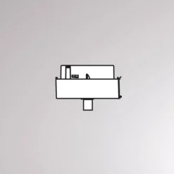 Hengelampe-adapter for Volare-skinne, svart