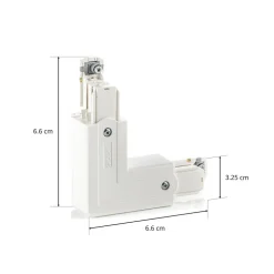 Hjørneforbindelse Noa utvendig leder, hvit