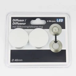 Hvit LED innfelt spot i et sett med 3 - svingbar.