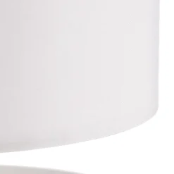 Hvit tekstillampe Clarie.