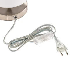 Hvit tekstillampe Clarie.