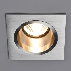 Høyvoltsinnbyggingslampe Soley, kantet