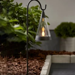 3-i-1 LED-solcellelampe Pisa jordspyd (valgfritt)