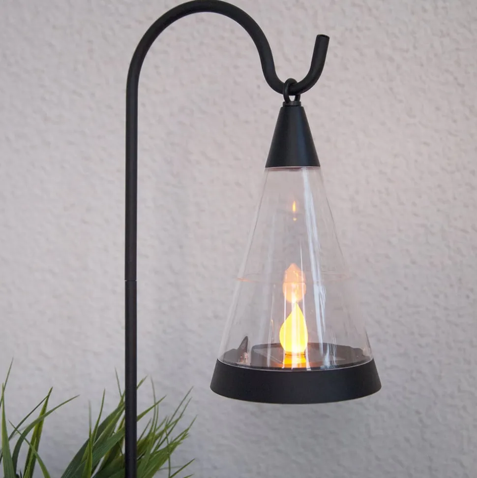 3-i-1 LED-solcellelampe Pisa jordspyd (valgfritt)