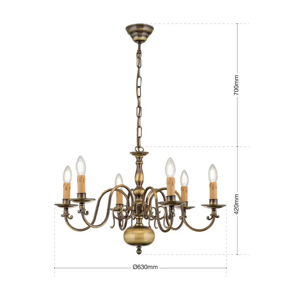 IMKE lysekrone i flamsk stil