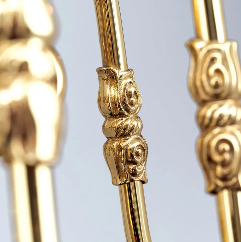 IMKE lysekrone i polert messing med åtte lys