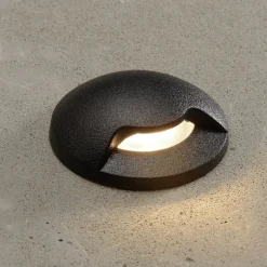 Innbyggingslampe Teresa 1L svart/frost 3 000 K