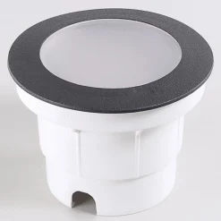 Innfellingslampe gulv Ceci 160 rund svart 10W CCT