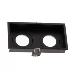 Innfellingslampe Hyde, 2 lyskilder IP44, svart