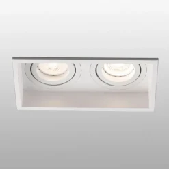 Innfellingslampe Hyde, 2 lyskilder, dreibar, hvit