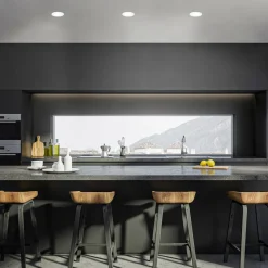 Innfellingslampe Jeft, Ø 9 cm, hvit, sett med 3 stk, av/på, fast