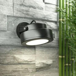 Innfellingsspot Tommy, rund svart 1 lys, 10 W CCT