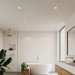 Innfelt downlight Sorina, GU10, stiv, metall, hvit