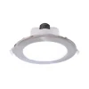 Innfelt LED-taklampe Acrux, Ø 17 cm, sølvmatt, CCT