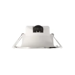 Innfelt LED-taklampe Acrux, Ø 17 cm, sølvmatt, CCT