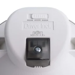 Innfelt LED-taklampe Acrux, Ø 17 cm, sølvmatt, CCT