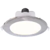 Innfelt LED-taklampe Acrux, Ø 15 cm, sølvmatt, CCT