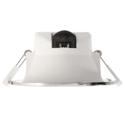 Innfelt LED-taklampe Acrux, Ø 15 cm, sølvmatt, CCT