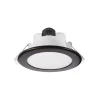 Innfelt LED-taklampe Acrux, Ø 11 cm, svart, CCT
