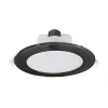 Innfelt LED-taklampe Acrux, Ø 17 cm, svart, CCT