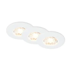 Innfelt LED-takspot Kulana Mini IP44 3stk hvit