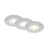 Innfelt LED-takspot Kulana Mini IP44 3stk krom