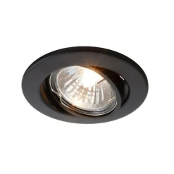 Innfelt spot GU10 uten pære, svart