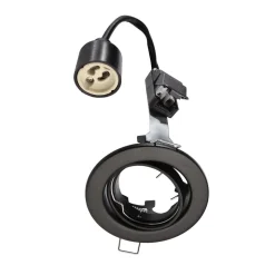 Innfelt spot GU10 uten pære, svart