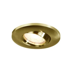 Innfelt spotlight Umberto, aluminium, messingfarget