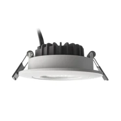 Innfelt taklampe Dione, IP44, 3000 K, hvit, dimbar