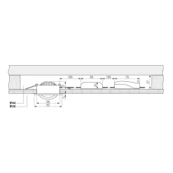 Innfelt taklampe Dione, IP44, 2700 K, hvit, dimbar