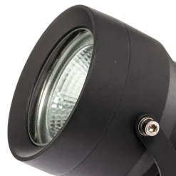 Irina utendørs LED-spot, sett med 3 stk, jordspyd, støpsel, grå